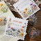 90PCS Floral PET Stickers, Botanical Flower Scrapbook Stickers for Journaling, DIY Crafts and Planner Decoration, Transparent Waterproof Junk Journal Supplies